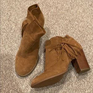 Crown Vintage RAFFA Fringe Booties - Like New